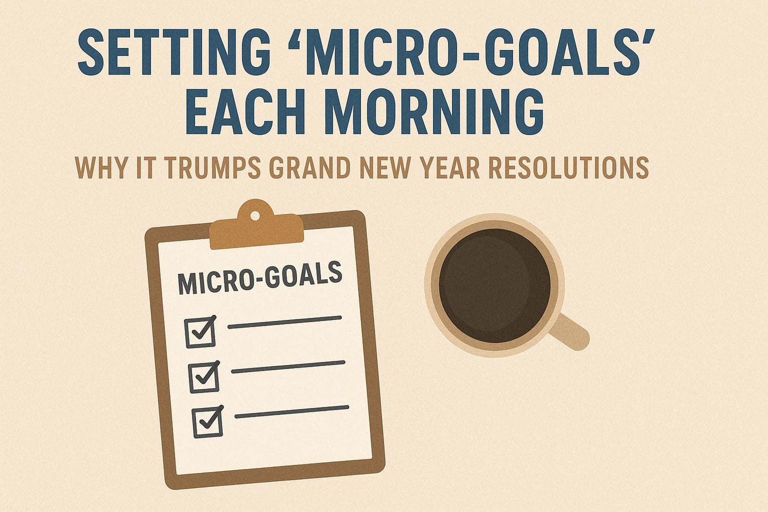 Setting “Micro‑Goals” Each Morning: Why It Trumps Grand New Year Resolutions