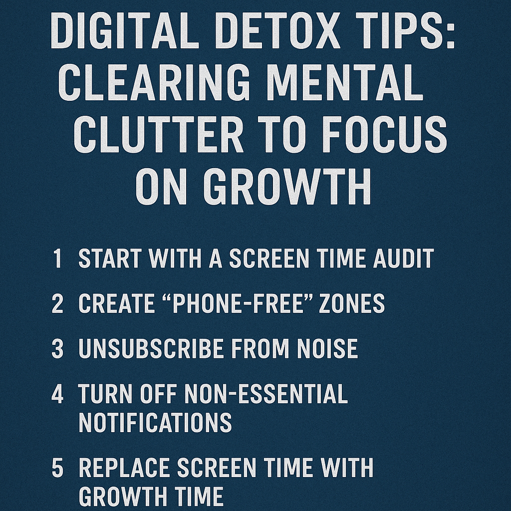 Digital Detox Tips: Clearing Mental Clutter to Focus on Growth